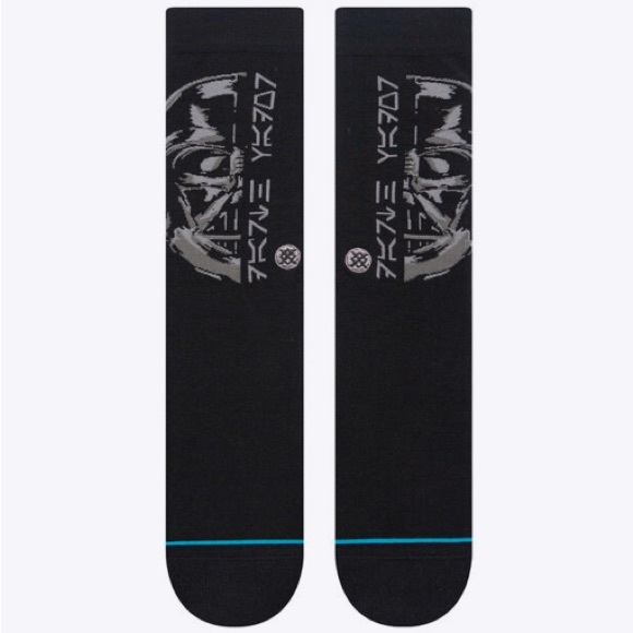 STANCE Unisex Star Wars Performance Combed Cotton Blend Crew Socks - LORD VADER - Picture 2 of 3